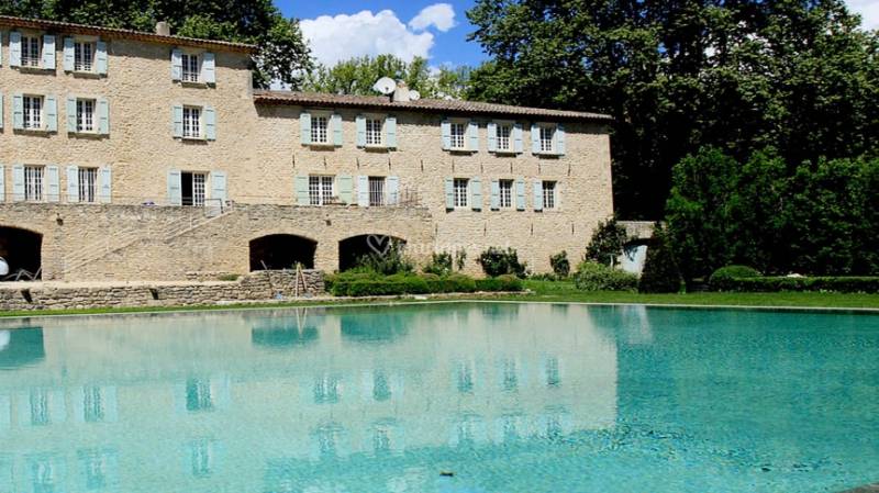 Château du griffon vue piscine